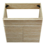 Render 30" Faux Travertine Bathroom Vanity Cabinet (Sink Not Included) - Ornate Home