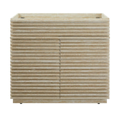 Render 36" Faux Travertine Bathroom Vanity Cabinet (Sink Not Included) - Ornate Home