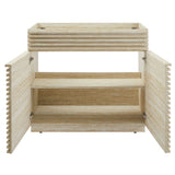 Render 36" Faux Travertine Bathroom Vanity Cabinet (Sink Not Included) - Ornate Home