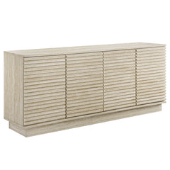 Render 70" Faux Travertine Sideboard Cabinet TV Stand - Ornate Home