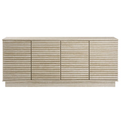 Render 70" Faux Travertine Sideboard Cabinet TV Stand - Ornate Home