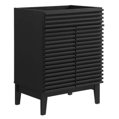 Render Black 24" Bathroom Vanity Cabinet (Sink Basin Not Included) - Ornate Home