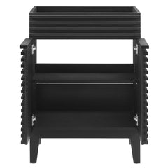 Render Black 24" Bathroom Vanity Cabinet (Sink Basin Not Included) - Ornate Home
