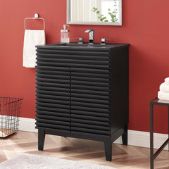 Render Black 24" Bathroom Vanity - Ornate Home
