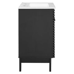 Render Black/White 24" Bathroom Vanity - Ornate Home