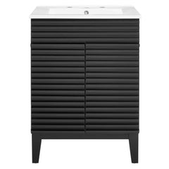 Render Black/White 24" Bathroom Vanity - Ornate Home