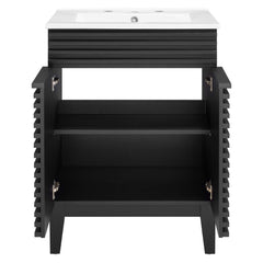 Render Black/White 24" Bathroom Vanity - Ornate Home