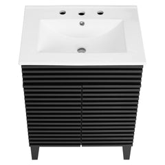 Render Black/White 24" Bathroom Vanity - Ornate Home