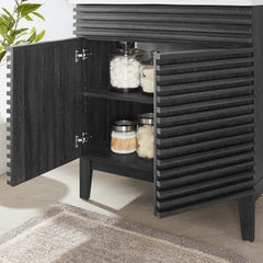 Render Charcoal 30" Bathroom Vanity Cabinet (Sink Basin Not Included) - Ornate Home