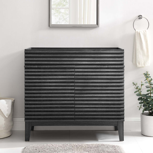 Render Charcoal 36" Bathroom Vanity Cabinet - Ornate Home