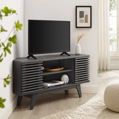 Render Charcoal 46" Corner TV Stand - Ornate Home