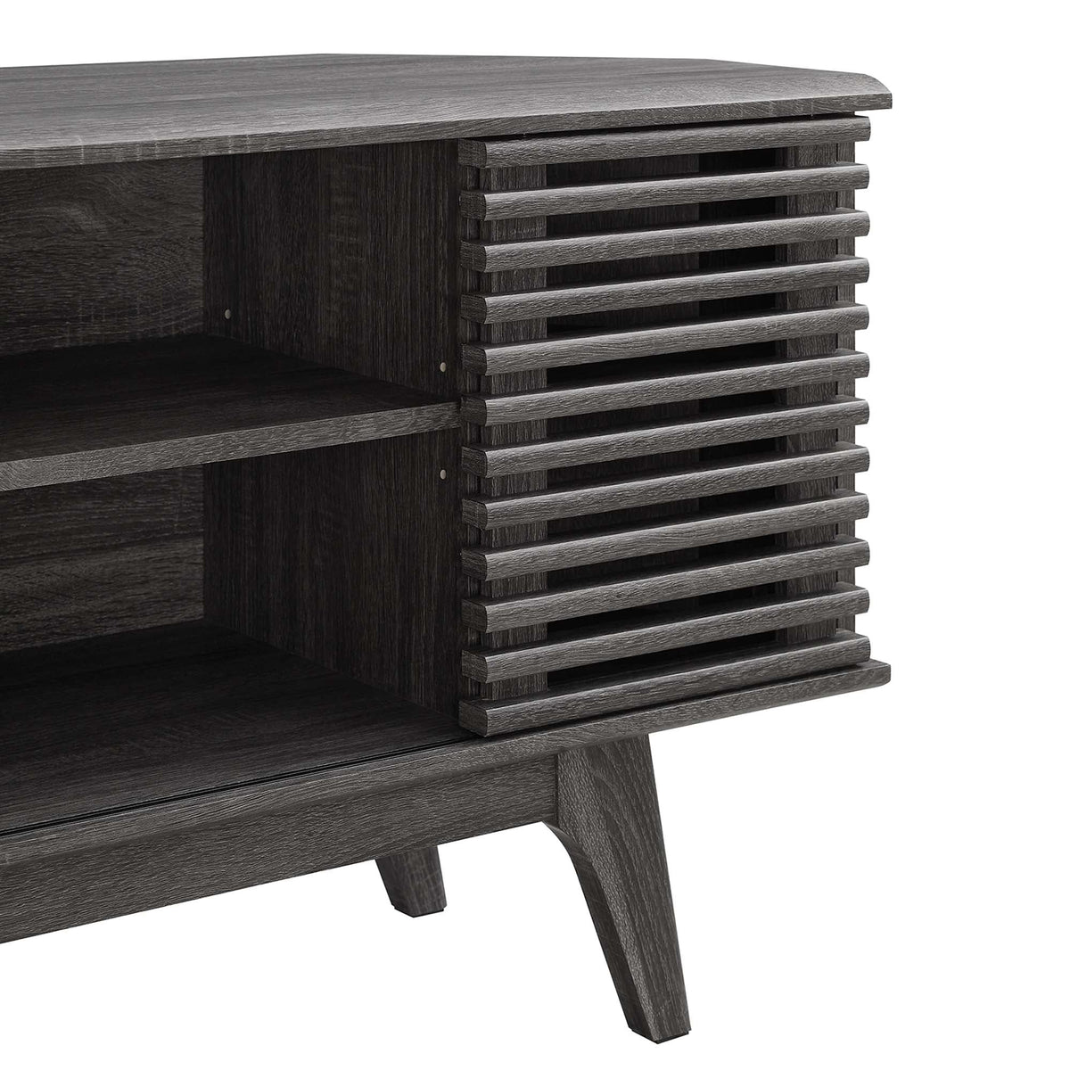 Render Charcoal 46" Corner TV Stand - Ornate Home