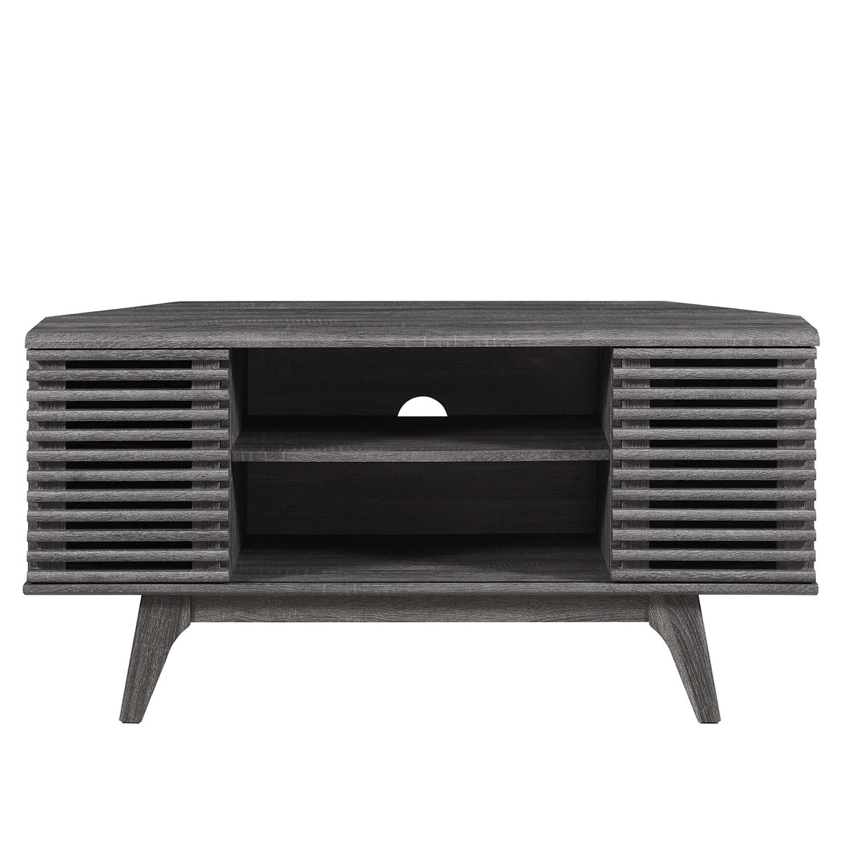 Render Charcoal 46" Corner TV Stand - Ornate Home