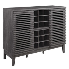 Render Charcoal Bar Cabinet - Ornate Home