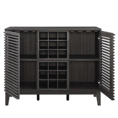 Render Charcoal Bar Cabinet - Ornate Home