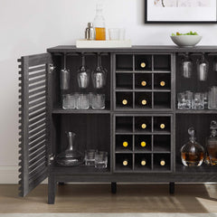 Render Charcoal Bar Cabinet - Ornate Home