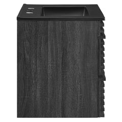Render Charcoal/Black 24" Wall-Mount Bathroom Vanity - Ornate Home