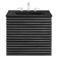 Render Charcoal/Black 24" Wall-Mount Bathroom Vanity - Ornate Home