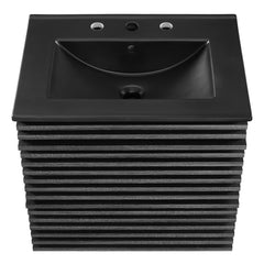 Render Charcoal/Black 24" Wall-Mount Bathroom Vanity - Ornate Home