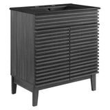 Render Charcoal/Black 30" Bathroom Vanity - Ornate Home