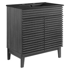 Render Charcoal/Black 30" Bathroom Vanity - Ornate Home