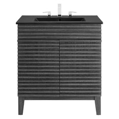 Render Charcoal/Black 30" Bathroom Vanity - Ornate Home