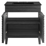 Render Charcoal/Black 30" Bathroom Vanity - Ornate Home