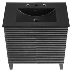 Render Charcoal/Black 30" Bathroom Vanity - Ornate Home