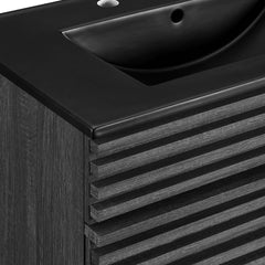 Render Charcoal/Black 30" Bathroom Vanity - Ornate Home