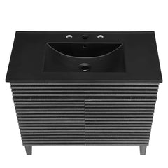 Render Charcoal/Black 36" Bathroom Vanity - Ornate Home