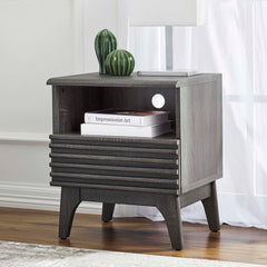 Render Charcoal Nightstand - 15x19x21" - Ornate Home