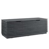 Render Charcoal Storage Bench - Ornate Home
