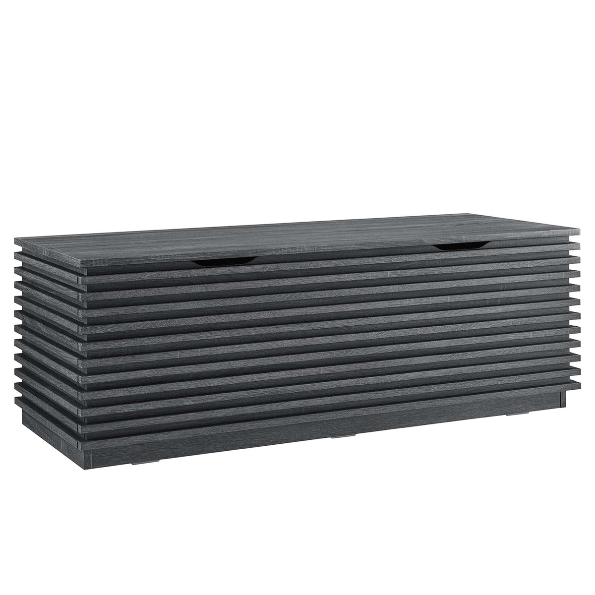 Render Charcoal Storage Bench - Ornate Home