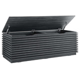 Render Charcoal Storage Bench - Ornate Home
