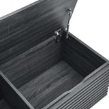 Render Charcoal Storage Bench - Ornate Home