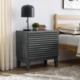 Render Charcoal Two-Drawer Nightstand - Ornate Home