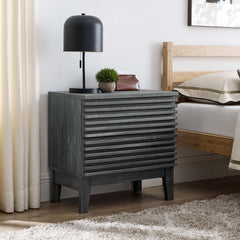 Render Charcoal Two-Drawer Nightstand - Ornate Home