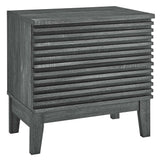Render Charcoal Two-Drawer Nightstand - Ornate Home