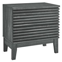 Render Charcoal Two-Drawer Nightstand - Ornate Home