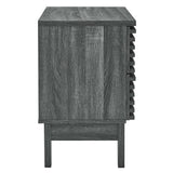 Render Charcoal Two-Drawer Nightstand - Ornate Home