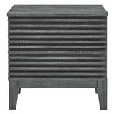 Render Charcoal Two-Drawer Nightstand - Ornate Home