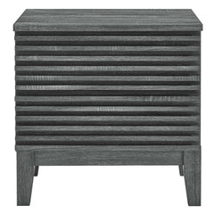 Render Charcoal Two-Drawer Nightstand - Ornate Home