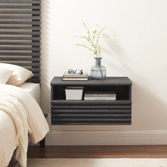 Render Charcoal Wall-Mount Nightstand - Ornate Home