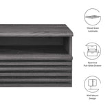 Render Charcoal Wall-Mount Nightstand - Ornate Home
