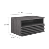 Render Charcoal Wall-Mount Nightstand - Ornate Home