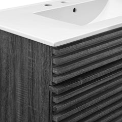Render Charcoal/White 36" Bathroom Vanity - Ornate Home