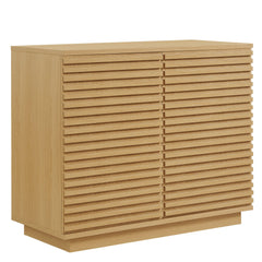Render Oak 2-Door Fluted Accent Cabinet - Ornate Home