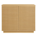 Render Oak 2-Door Fluted Accent Cabinet - Ornate Home