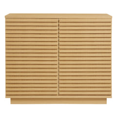 Render Oak 2-Door Fluted Accent Cabinet - Ornate Home