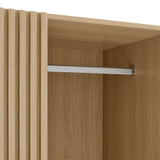 Render Oak 2-Door Wardrobe Closet - Ornate Home